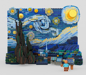 LEGO De sterrennacht Vincent Van Gogh
